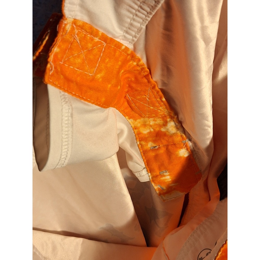 Affliction Mens Orange Board Shorts Swim Trunks Size 34 Distressed Gothic Cross - Picture 11 of 11